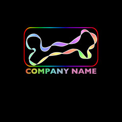 Vector logo of rainbow ribbon, good for bossiness logo such as beauty and etc.