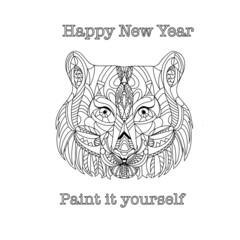 Fototapeta na wymiar tiger new year