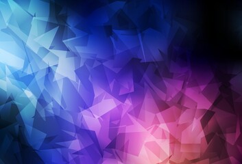 Obraz premium Dark Blue, Red vector abstract polygonal pattern.