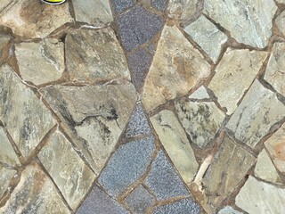 Fototapeta premium Dark and light coloured crazy paving.