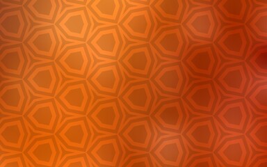 Light Orange vector layout with hexagonal shapes.