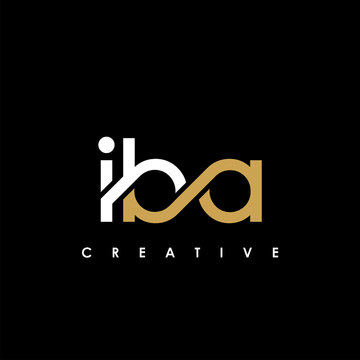 IBA Letter Initial Logo Design Template Vector Illustration