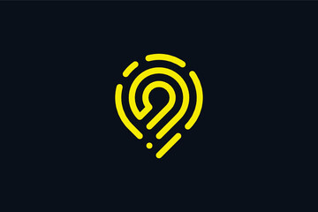 concept of a combination of finger print and pin location