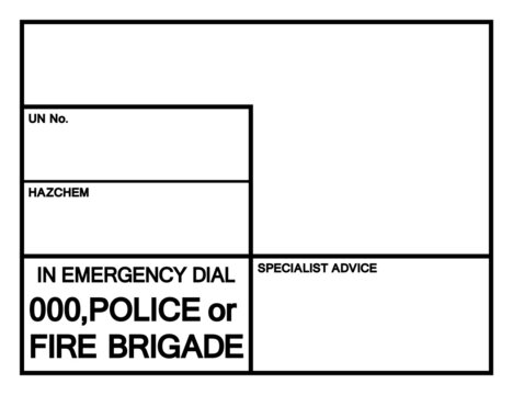 Blank Emergency Information Panel Symbol Sign, Vector Illustration, Isolate On White Background, Label .EPS10