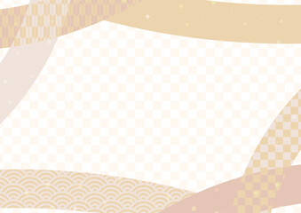 和の模様のお正月背景