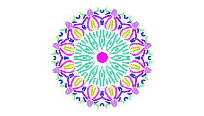 Arabic decoration for Arabic letters in a circular shape on the day of Arabia