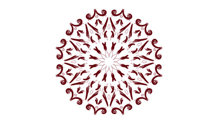 Circular decoration with beautiful and varied open lines that can be changed colors