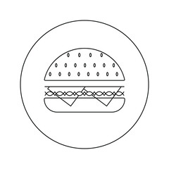 Burger icon  design graphics vector
