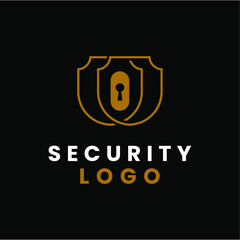 Security key badge logo vector image