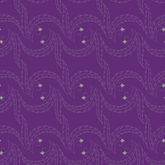 Сhamomile, bell. Vector botanical seamless pattern of isolated plants on a white background. Delicate blooming field herb. Design of bouquets for fabric. Stock illustration for the textile.