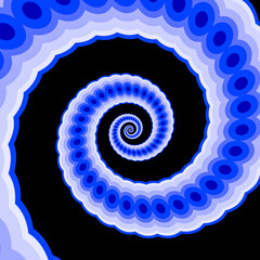 abstract blue spiral