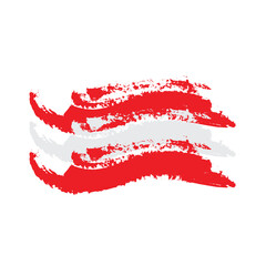 Latvia grunge hand drawn flag isolated on white vector