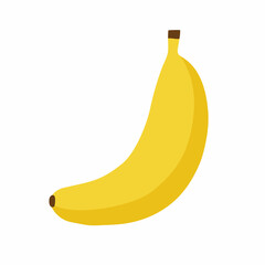 fresh banana fruit cartoon isolated on white background vector design