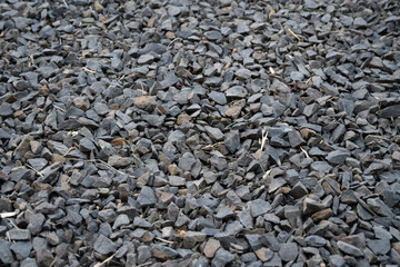 Closeup of landscaping gravel in color