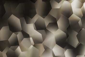 Light Gray vector pattern with colorful hexagons.