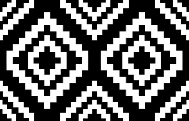 Geometric ethnic seamless pettern. Design for background, wallpaper, fabric, clothing, carpet, embroidery