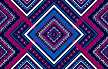 Geometric ethnic seamless pattern. Traditional native style. Design for background, illustration, wallpaper, fabric, clothing, carpet, embroidery