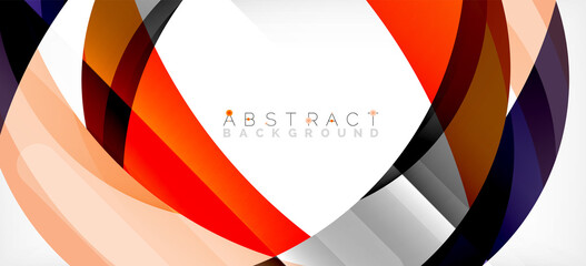 Color circle shapes, minimal geometric background. Trendy dynamic composition. Vector Illustration For Wallpaper, Banner, Background, Landing Page