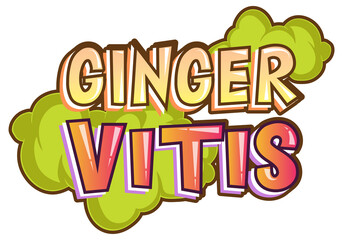 Ginger Vitis logo text design