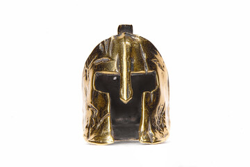 A golden helmet. The Spartan's helmet. Warrior's Helmet