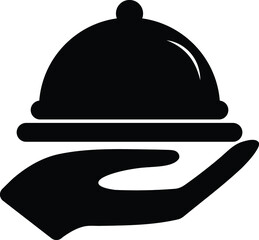 Food serving icon design graphic vector illustration