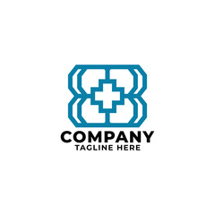 Ambigram BB Medical Logo