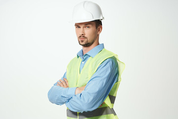 male builders Professional Job isolated background