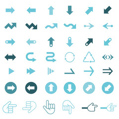 シンプルで可愛い矢印アイコンセット　ポインター