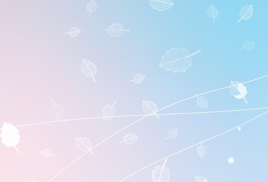 Light Pink, Blue vector abstract design with trees, branches.