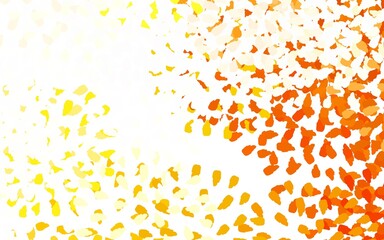 Light Yellow vector template with chaotic shapes.