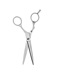 Professional hairdresser scissors isolated on white. Haircut tool