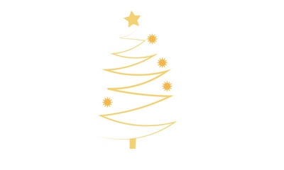 Christmas Tree vector design for greeting card, invitation, banner, New Years And Xmas traditional symbol tree 