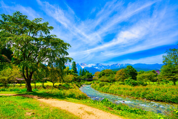 初夏の南アルプスの山