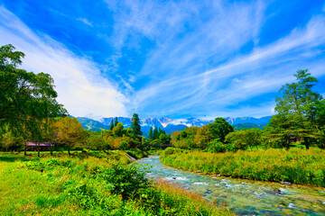 初夏の南アルプスの山