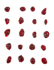 cranberries isolated on white background