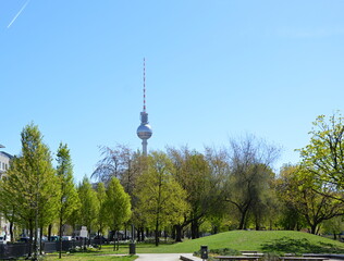 Park und Panorama im Stadtteil Mitte, Berlin