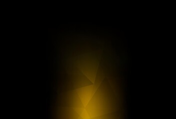 Dark Yellow vector abstract mosaic backdrop.