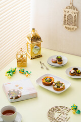 Martabak Mini or Martabak Mini Bangka with various Topping. The martabak mini bangka is made from a mixture of flour, eggs, sugar, baking soda, coconut milk and water.