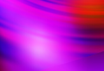 Light Pink, Red vector blurred shine abstract background.