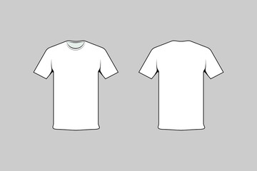 white t shirt design template