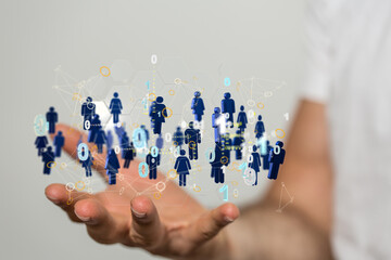 Abstract technology group and data