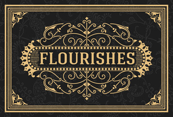 Western card with vintage style