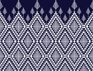Ethnic fabric texture pattern Abstract Geometric Vector Aztec oriental illustration retro embroidery repeating 