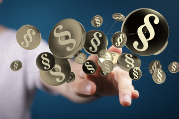 Labor Law Lawyer Legal Business Internet Technology Concept