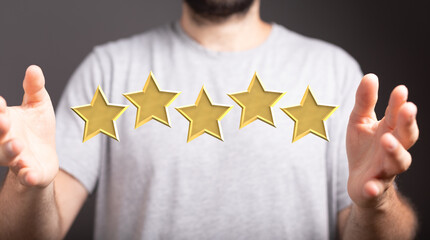 5 Five Stars Rating Quality Review Best Service