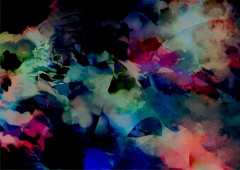 水彩の水色テクスチャ背景
