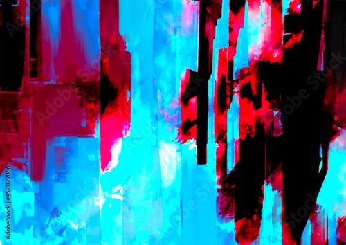 幻想的なキラキララメの水色のテクスチャ背景 Abstract Wall Mural Abstra いおるな