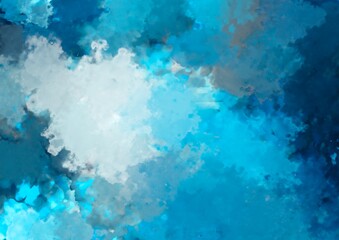 幻想的なキラキラ水色の水彩テクスチャ背景
