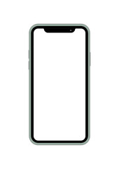 Iphone vector mockup isolated on white background