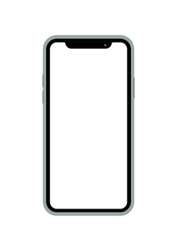 Iphone vector mockup isolated on white background
